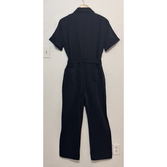 NWT GOOD AMERICAN Sz 3 (L) Waist Tie Twill Utility Jumpsuit Net-a-Porter  Staple - Picture 10 of 16